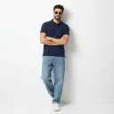 Navy Unisex Polo T-Shirt