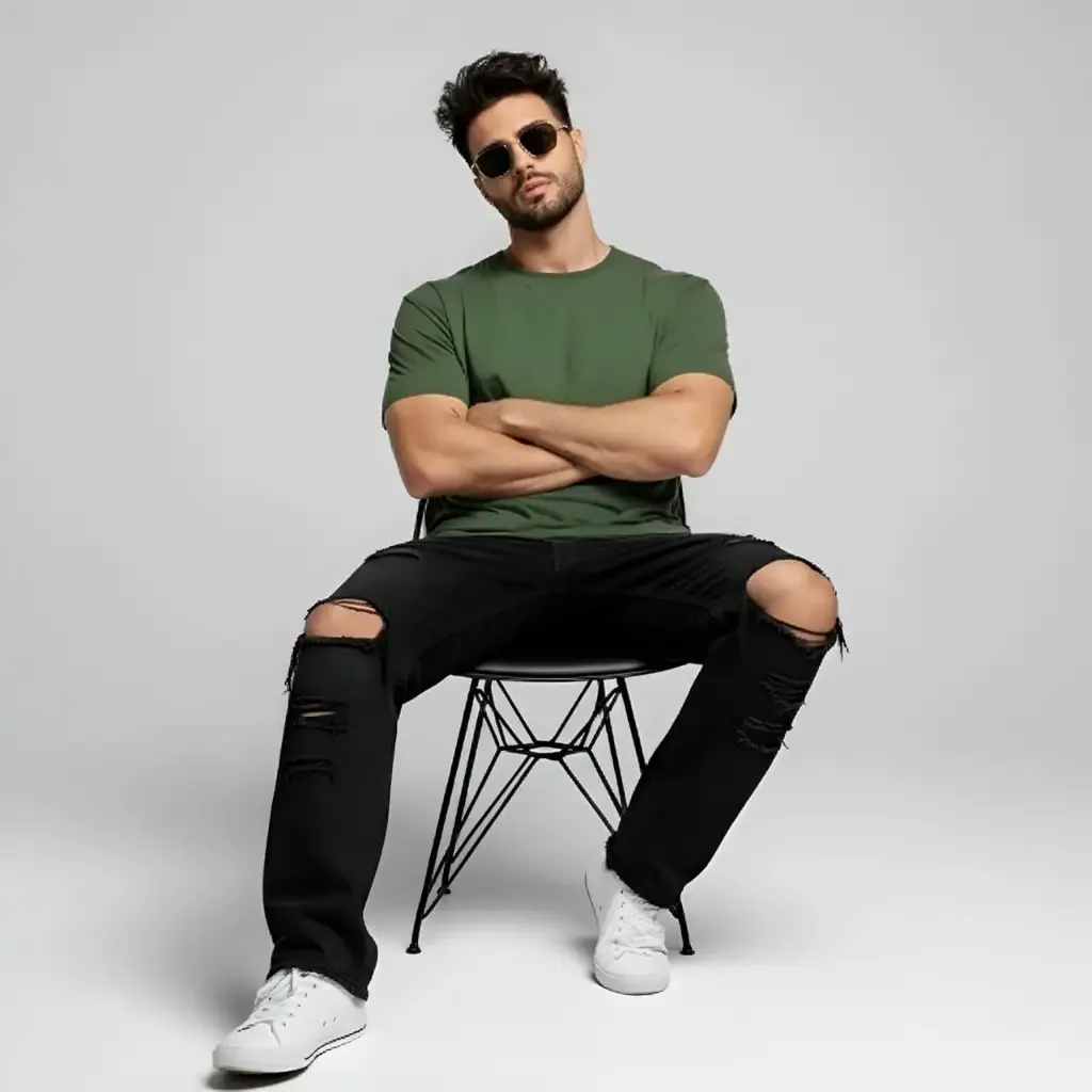 Army Green Unisex Oversized T-Shirt 