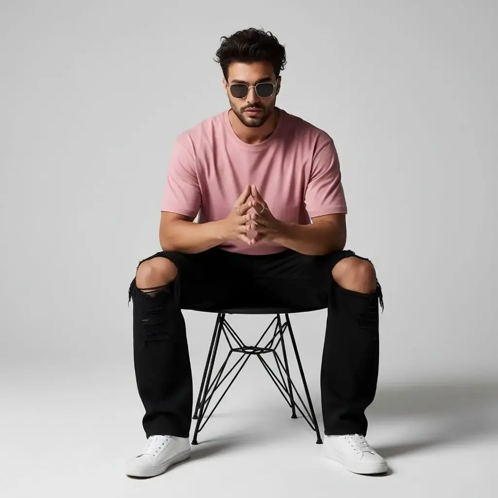 Rose Pink Unisex Oversized T-Shirt