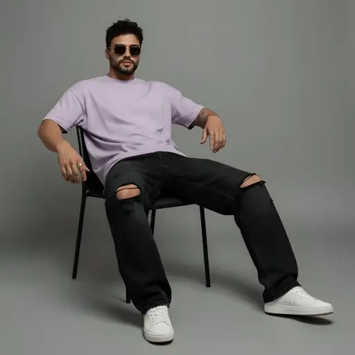 Lavender Unisex Oversized T-Shirt