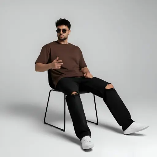 Brown Unisex Oversized T-Shirt