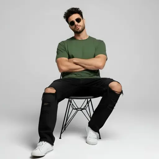 Army Green Unisex Oversized T-Shirt 