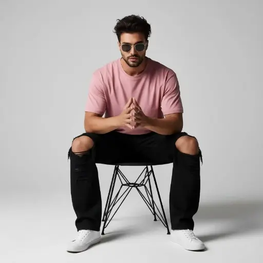 Rose Pink Unisex Oversized T-Shirt